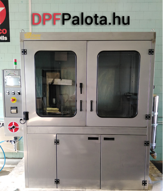 Részecskeszűrő tisztító gép